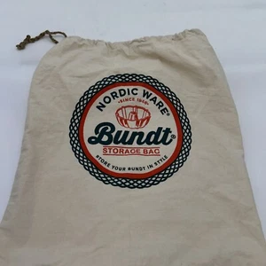 Nordic Ware Muslin Bundt Storage Tote, Medium, Tan Box M - Picture 1 of 4