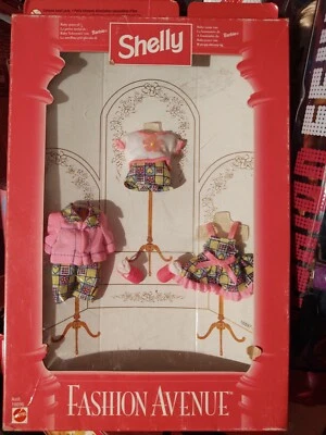 1997 Shelly - Conjunto de Pano Kelly Fashion Avenue, Barbie Novo - Imagem 1 de 4