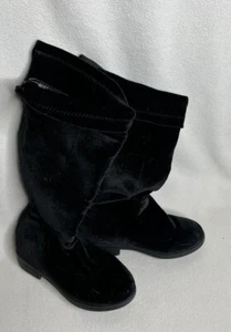 SUGAR Boots Girls Size 11M Velvet Look and Feel, Full Zip Up Back Of Boot, Cuff - Picture 1 of 4