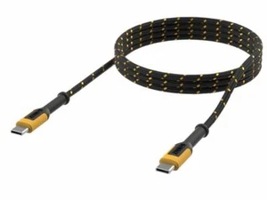 DEWALT Telecoms USB C to USB C Reinforced Charging Cable 1.8m 6ft DWT1311354 - Picture 1 of 5