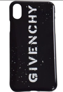 X Telefono Givenchy Custodia Silicone Bianco e Nero Logo Originale Autentico - Foto 1 di 5