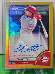 Topps WBC Classic AV-BN Bo Naylor Team Canada Gold Auto 2023/50 - Imagen 1 de 2