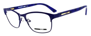McQ Alexander McQueen MQ0118OP 004 Women's Glasses Frames Petite 49-16-135 Blue - Picture 1 of 3