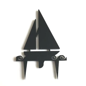 Sailing Boat Cake Toppers, Various Colours, Sizes & Personalised Options - Picture 1 of 5
