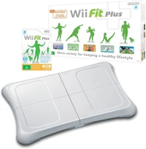 Nintendo Wii Fit Plus and Balance Board Bundle White & 3 Games (Wii) (Tested) - Picture 1 of 5