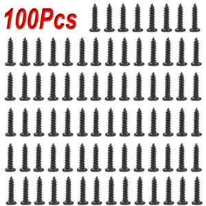 100Pcs 1.8 M X8 MM BLACK SCREWS For 043 C HO & N SCALE & HOBBY - Picture 1 of 3