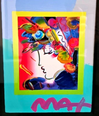 Peter Max Blushing Beauty on Blends único, certificado de autenticidad valorado: $5500 Foto 1 de 3