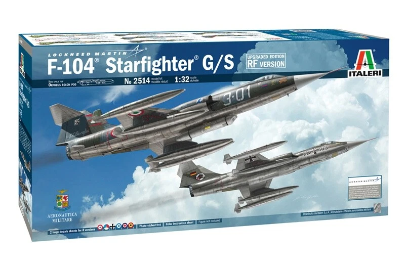 Italeri 2514 - 1/32 Lockheed Martin F-104 STARFIGHTER G/S Versione RF Aggiornata - Immagine 1 di 1