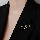 Small Sunglasses Shape Brooch Women Badge Pin Suit Dress Collar Buckle GB