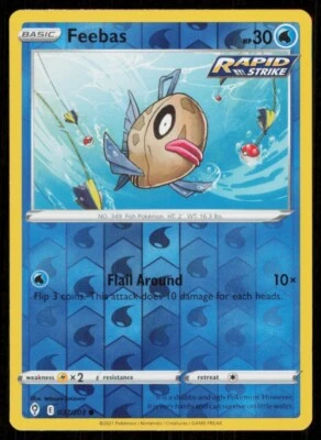 Feebas #037/203 Reverse Holo 2021 Pokemon Evolving Skies LP - Image 1 of 2
