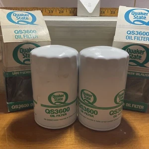 Juego de 2 filtros de aceite Quaker State Safe-T-Screen NOS - Imagen 1 de 4