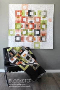 Quilt Pattern BLOCKSTEP Moda ROBIN PICKENS Blushing Peonies JELLY ROLL FRIENDLY - Picture 1 of 6