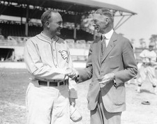 ALLTIME GREATS TY COBB AND CONNIE MAC  A'S HALL OF FAME LEGENDS 8X10
