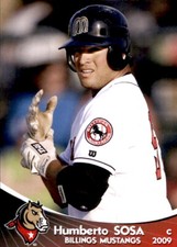 2009 Billings Mustangs Grandstand 34 Humberto Sosa Veracruz Mexico Baseball Card