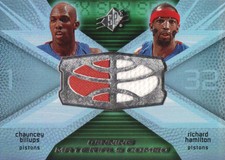 2008-09 SPx Basketball Combo JERSEY #WMC-HB Chauncey Billups/Richard Hamilton