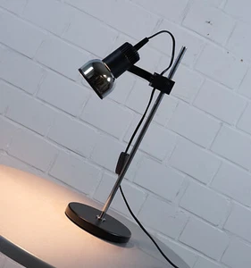 Lámpara de pie de mesa cromada Foco Barra Lámpara de pie Spot Vintage años 70 J. - Imagen 1 de 12