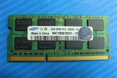 Lenovo 15.6" G510s Touch Samsung SO-DIMM Memory Ram 2GB pc3-8500s m471b5673eh1 - Image 1 of 2