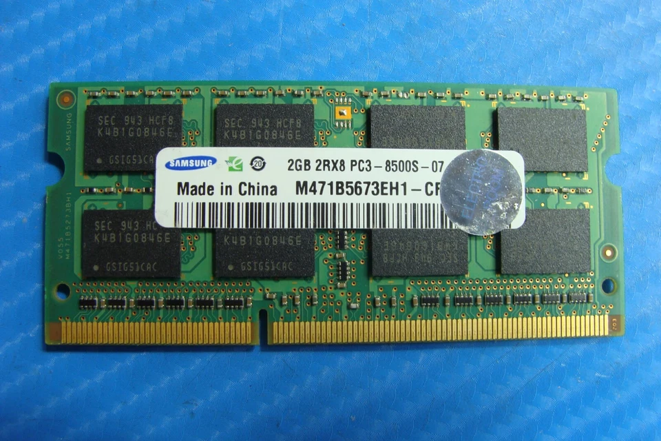 Lenovo 15.6" G510s Táctil Samsung SO-DIMM Memoria RAM 2GB pc3-8500s m471b5673eh1 Foto 1 de 2