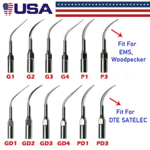 5-10pcs Dental Ultrasonic Scaler Endo Perio Tip fit EMS Woodpecker SATELEC DTE - Picture 1 of 14