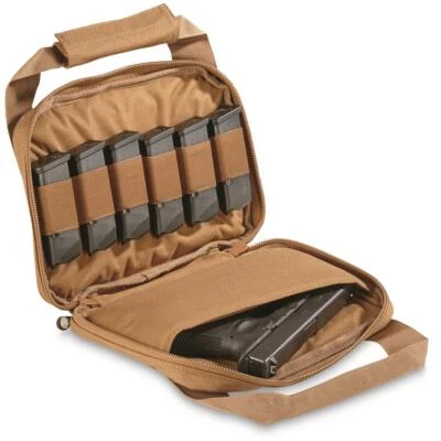 Tactical Pistol Case Padded Handgun Rug Shooting Attache Range Case Bag - Image 1 of 4