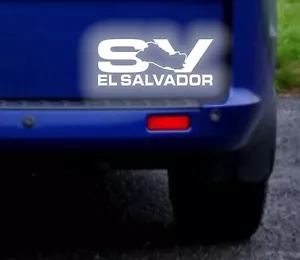 Calcomanía adhesiva reflectante El Salvador SV - Imagen 1 de 2