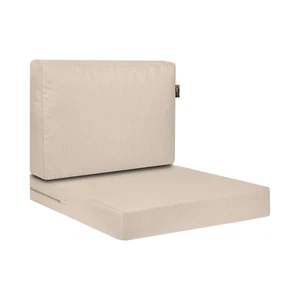 Cojín muebles sillón muebles de jardín asiento y respaldo conjunto 55x60+55x40 impermeable - Imagen 1 de 44