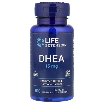 DHEA15 100 Kapseln - 15 MG by LIFE EXTENSION !! KOSTENLOSE LIEFERUNG !!