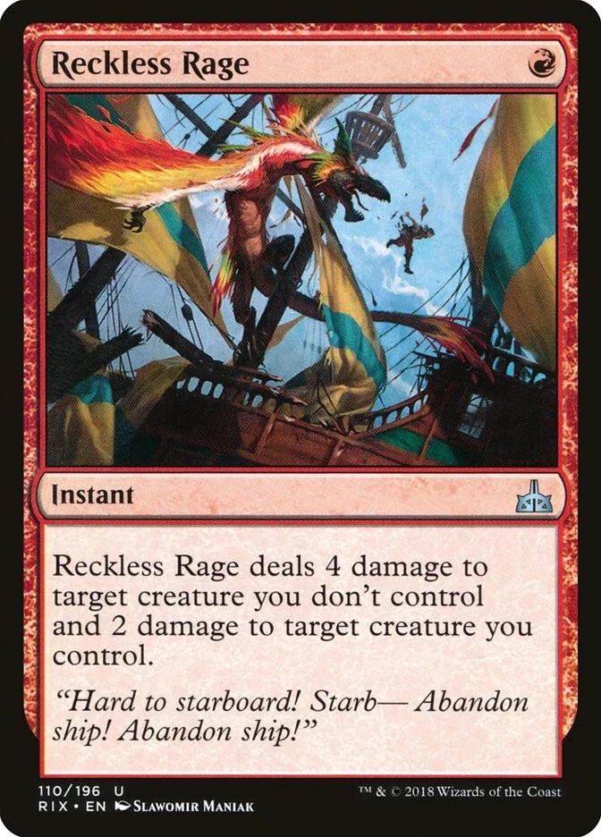 MTG Reckless Rage Rivals of Ixalan Foil Foto 1 de 1