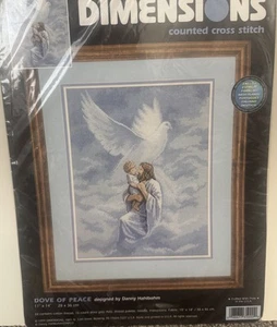 Dimensions Jesus Child Cross Stitch Dove Of Peace Religious - Picture 1 of 6