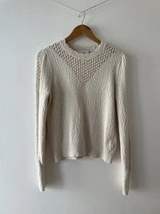 & Other Stories Cream Knitted Jumper Womens Size S Small 100% Cotton (23e) - Picture 1 of 11