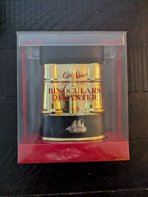 Vintage OLD SPICE After Shave Fernglas Dekanter NIE GEÖFFNET 1980er voll Neu in OVP - Bild 1 von 4