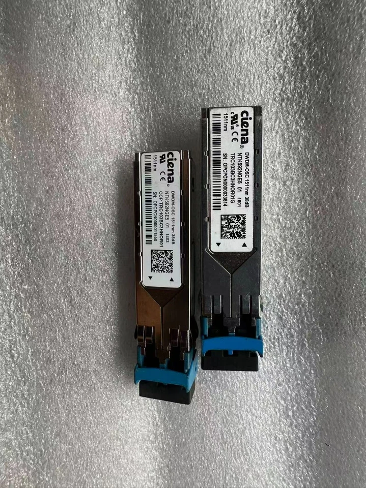 Ciena  New optical module  DWDM-OSC 1511nm 38db NTK592NGE5 01 TRC103BC3HNOR01G - Image 1 of 1