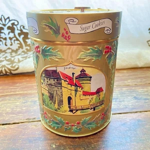 Lambertz Natale 2001 SILENT NIGHT Music Box Latta AQUISGRANA Zucchero Biscotti Funziona! - Foto 1 di 6