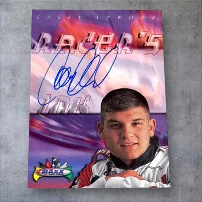 Casey Atwood PACK PULLED VINTAGE UD autographed card 2000 MAXX RACERS INK #CA - Image 1 of 2