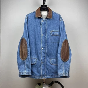 Guess Jeans Men’s Vintage Denim Lined Jacket USA Made – Size L - Picture 1 of 19