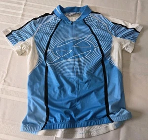 Sugoi 1/2 Zip Short Sleeve Cycling Jersey (Women's S / M) Turquoise White - Picture 1 of 5