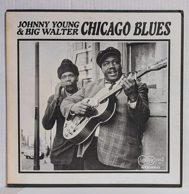 Johnny Young & Big Walter CHICAGO BLUES 1968 Arhoolie 12" LP Vinyl Record - Image 1 of 4