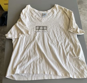 Wild Palms Purgatory Tshirt Damen Medium weiß V-Ausschnitt - Bild 1 von 4