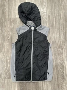REI Black/Gray Vest with Hoodie size M (10-12) - Picture 1 of 7