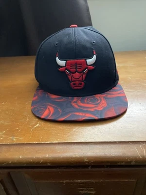 Youth Size Chicago Bulls Adidas Snapback Cap Roses - Image 1 of 4