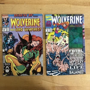Lot Of 2 WOLVERINE #24 #75 - MARVEL 1991 And 1993 - Picture 1 of 9