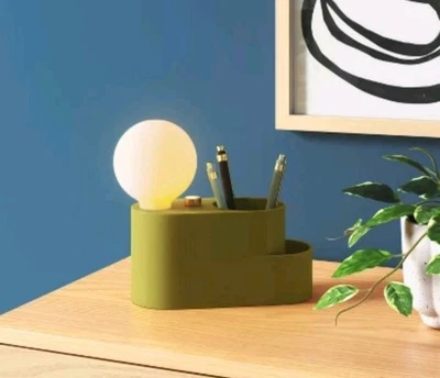 Globe Light Touch Organizer Novelty Table Lamp Green - Room Essentials - Image 1 of 2