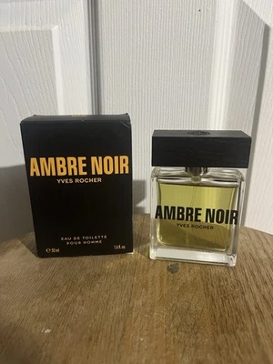 Yves Rocher AMBRE NOIR 1.6 fl oz - 50 ml EAU DE TOILETTE nuevo con caja Foto 1 de 4