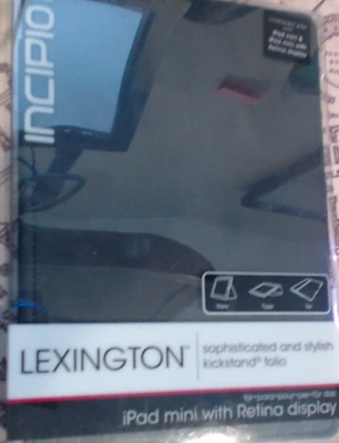 INCIPIO LEXINGTON iPad Mini Funda con Pata de Cabra Negra Gamuza Magnética Foto 1 de 3