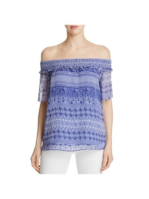 Blusa DESIGN HISTORY Mujer Elastizada Manga en el Codo Hombro Descubierto Foto 1 de 4