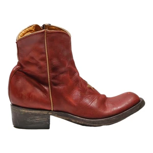 OLD GRINGO Cowboy Boots Red Leather Womens UK 6.5 - Picture 1 of 6