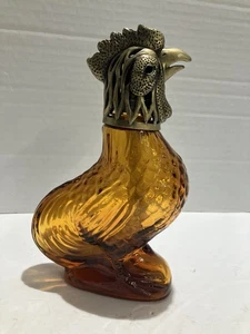 Kirklands Rooster The Art Fragrance Decorative Amber Catalytic Glass Oil Burner - Picture 1 of 12