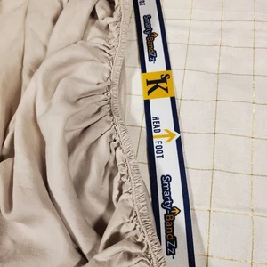 Juego de 2 sábanas ajustables Amerisleep TENCEL Split tamaño king beige usadas en excelente estado - Imagen 1 de 9