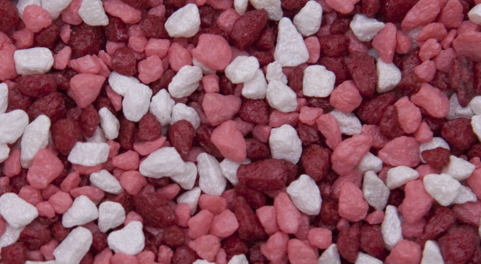 Gravier Tri Colore Rosso Rouge 3 À 6Mm Grains Sac De 4 Kg - Photo 1/1