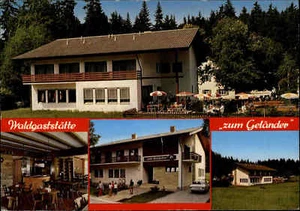 Region Weißenburg & Eichstätt Bayern Wald-Gaststätte "Zum Geländer" AK ~1970/80 - Picture 1 of 2